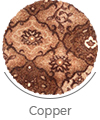 copper color of kashan wall-to-wall carpet
