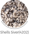 shells silver color of shayli wall-to-wall carpet