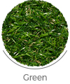 green color of aran artificial grass