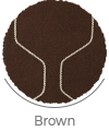 brown color of cadena wall-to-wall carpet