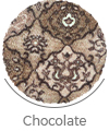 chocolate color of kashan wall-to-wall carpet