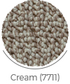 cream color of khazar wall-to-wall carpet