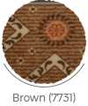 brown color of nobahar wall-to-wall carpet
