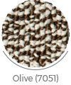olive color of raha wall-to-wall carpet