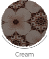 cream color of sophia wall-to-wall carpet