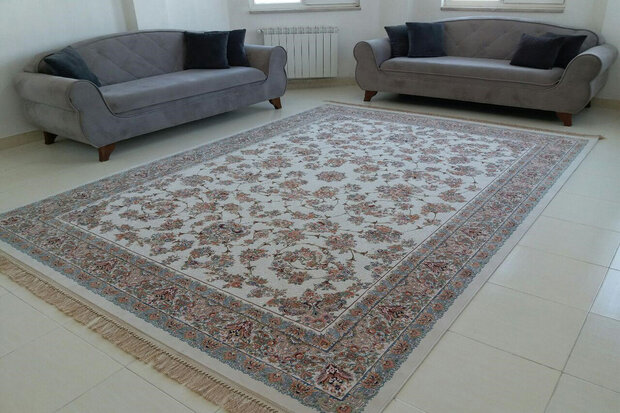 a beautiful designed rug