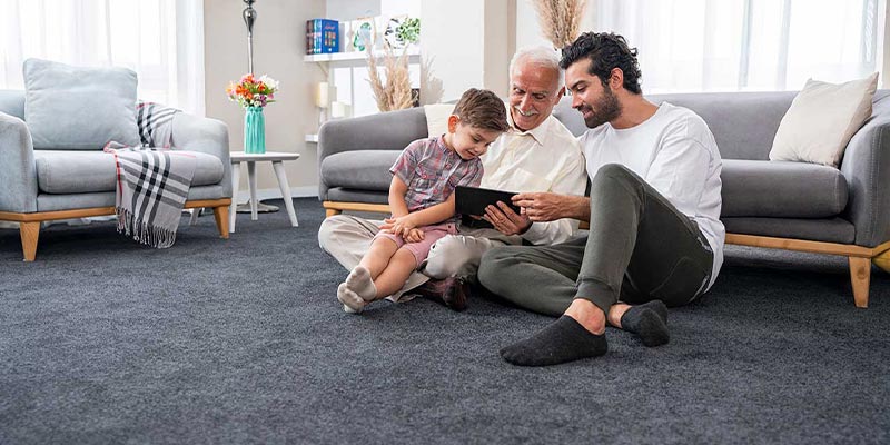 wall-to-wall carpet for the elderly