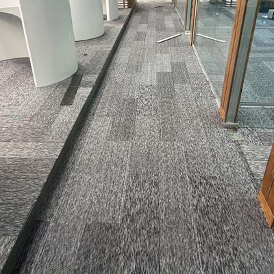 real project of carpet tiles