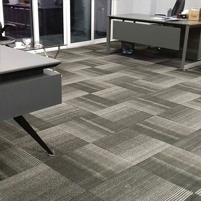 real project of carpet tiles